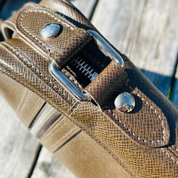 Louis Vuitton Dimitri Leather Shoulder Bag M32468 Brown Authentic Made in France - Picture 4 of 16